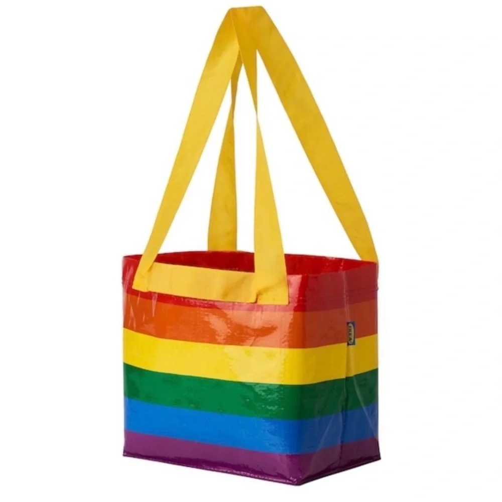 IKEA Rainbow Striped Storsomma Tote Bags